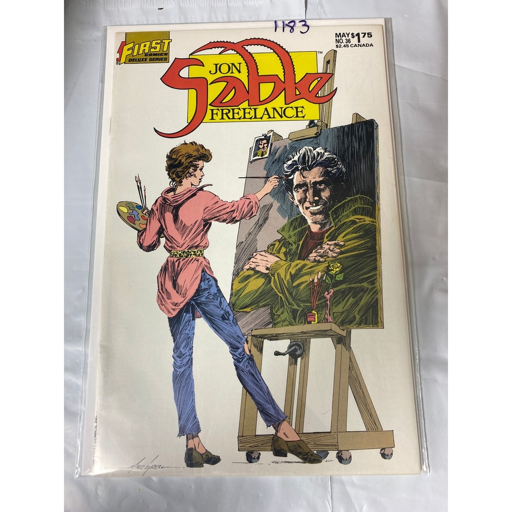 Jon Sable Freelance 36 First Comics Deluxe Series Mike Grell May 1986 Copper Age